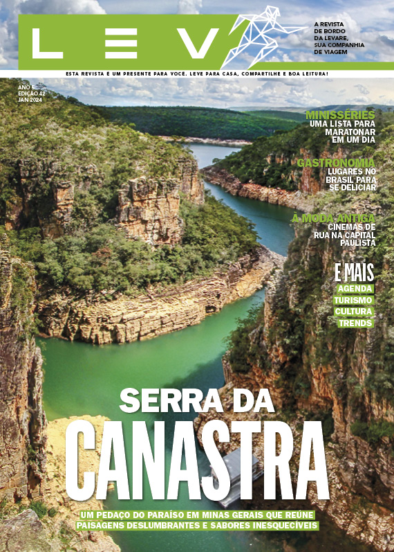 Capa da Revista de Bordo da Levare Transportes, edição 42 com circulação em Janeiro de 2024